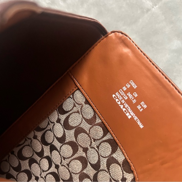 Coach Farrah Riding Boots Walnut Brown Leather Knee High Women’s 8 NEW Zip - Picture 6 of 7